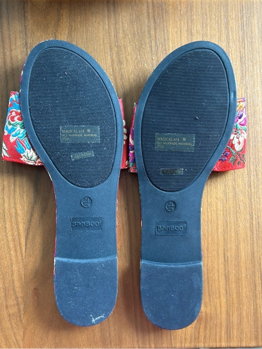 Floral Print Slides NWOT - Picture 3 of 5